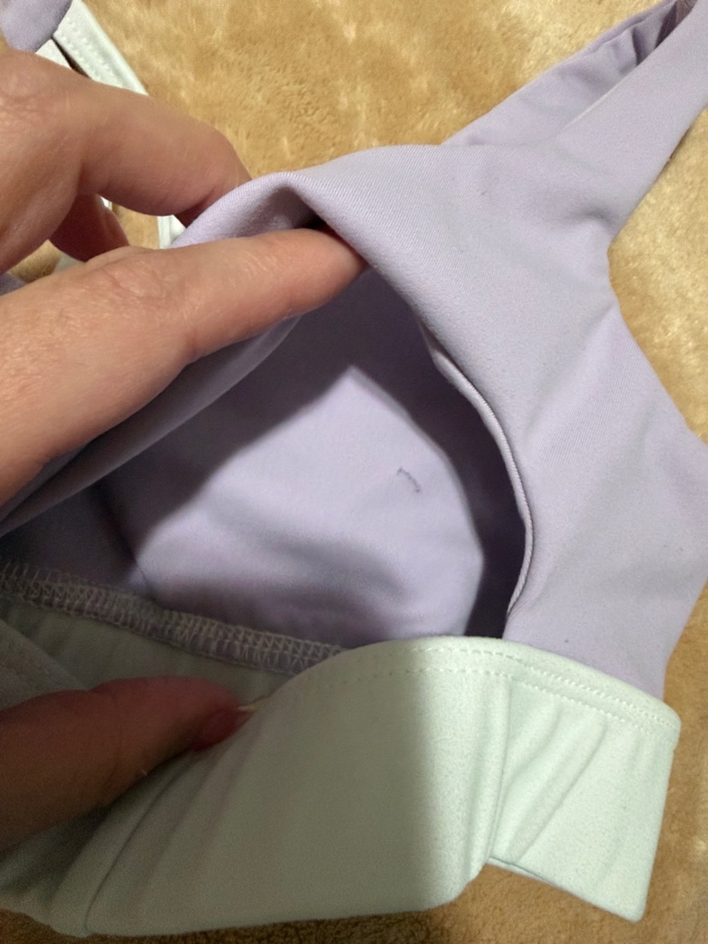 Lilac & White Performance Bike Shorts - Picture 13 of 13